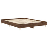 Cadre de lit sans matelas chêne marron 150x200 cm