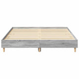 Cadre de lit sans matelas sonoma gris 140x200 cm