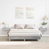 Cadre de lit sans matelas sonoma gris 140x200 cm