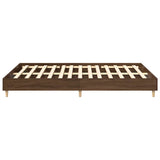 Cadre de lit sans matelas chêne marron 140x200 cm