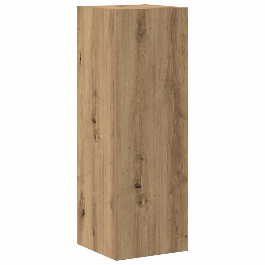 5 pcs wall mounted TV cabinets oak craft engineered wood