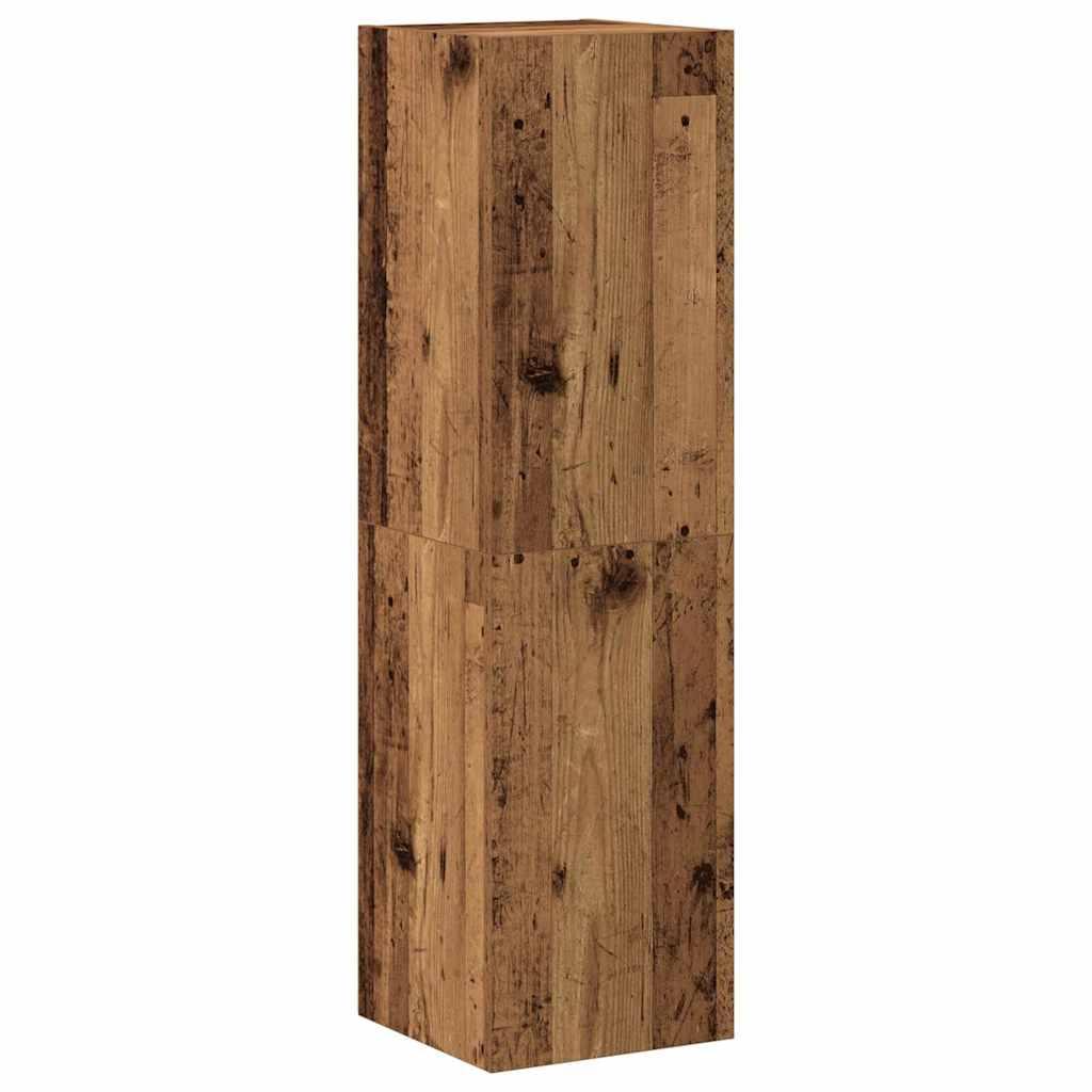 Meubles TV muraux 3 pcs vieux bois bois d'ingénierie