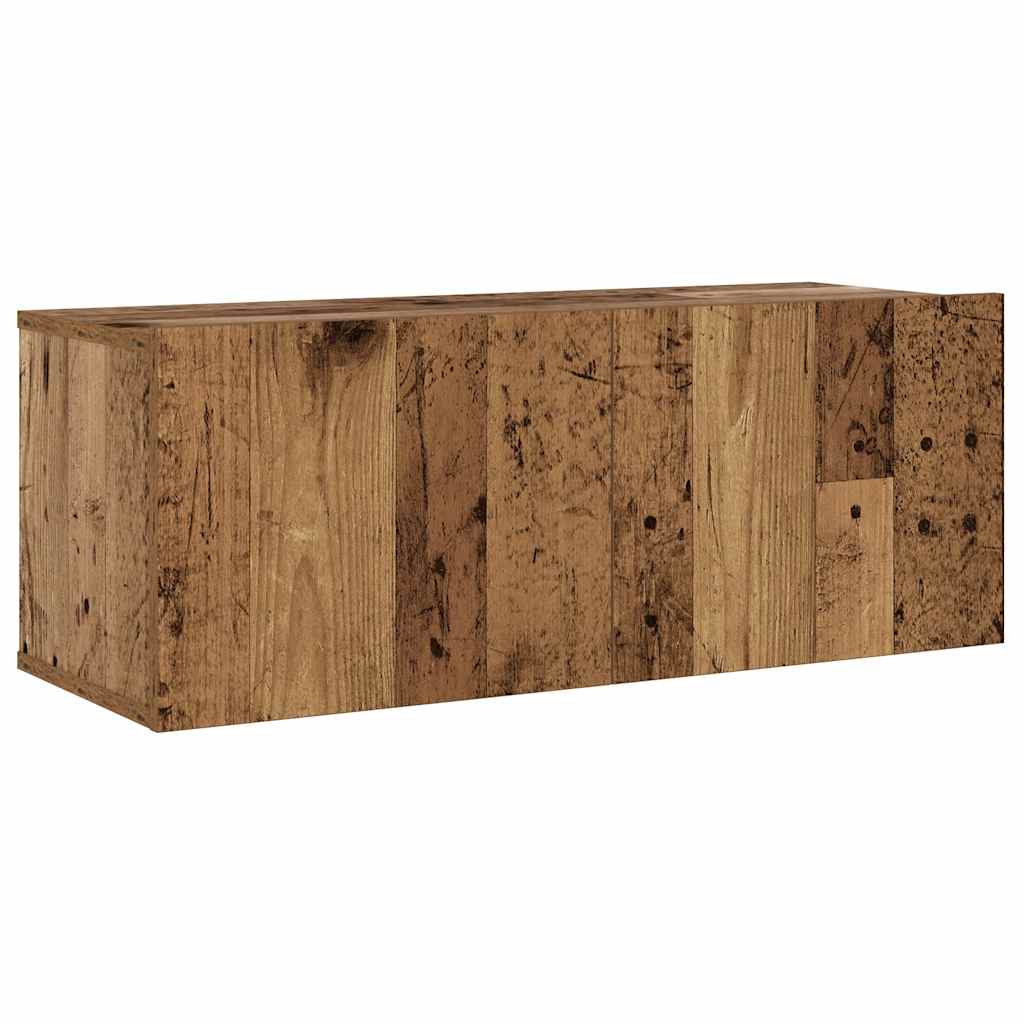 Meubles TV muraux 3 pcs vieux bois bois d'ingénierie