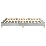 Cadre de lit sans matelas gris béton 180x200 cm bois ingénierie