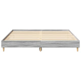 Cadre de lit sans matelas sonoma gris 160x200cm bois ingénierie