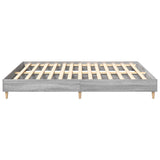 Cadre de lit sans matelas sonoma gris 160x200cm bois ingénierie