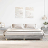 Cadre de lit sans matelas sonoma gris 160x200cm bois ingénierie