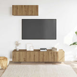 Ensemble de meuble TV mural 3 pcs chêne artisanal