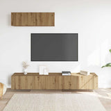 Meubles TV muraux 3 pcs chêne artisanal 100x30x30 cm