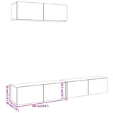 Meubles TV muraux 3 pcs chêne artisanal 100x30x30 cm