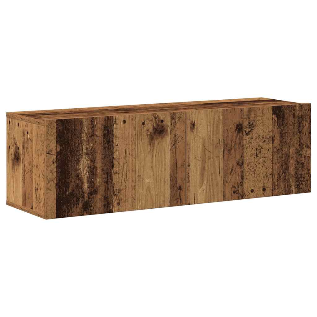 Ensemble de meuble TV mural 7 pcs vieux bois bois d'ingénierie