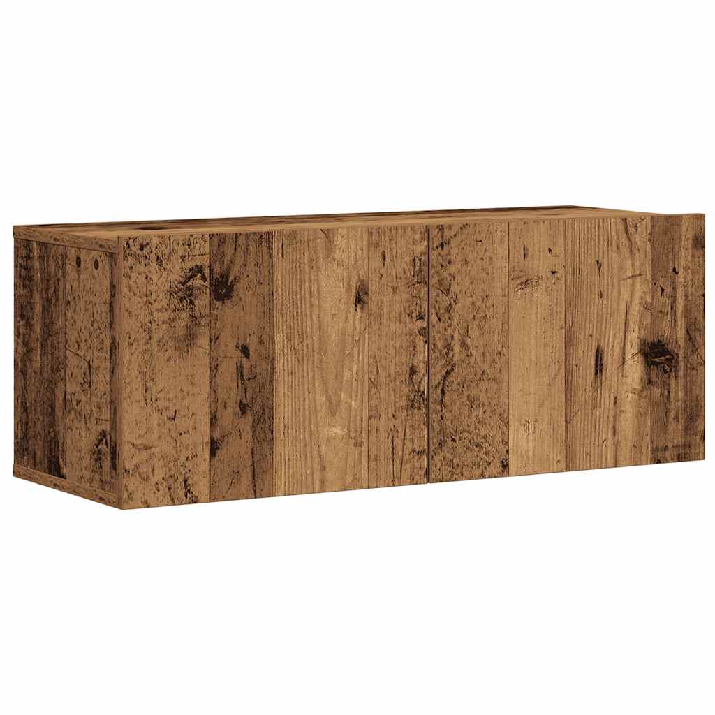 Ensemble de meuble TV mural 7 pcs vieux bois bois d'ingénierie