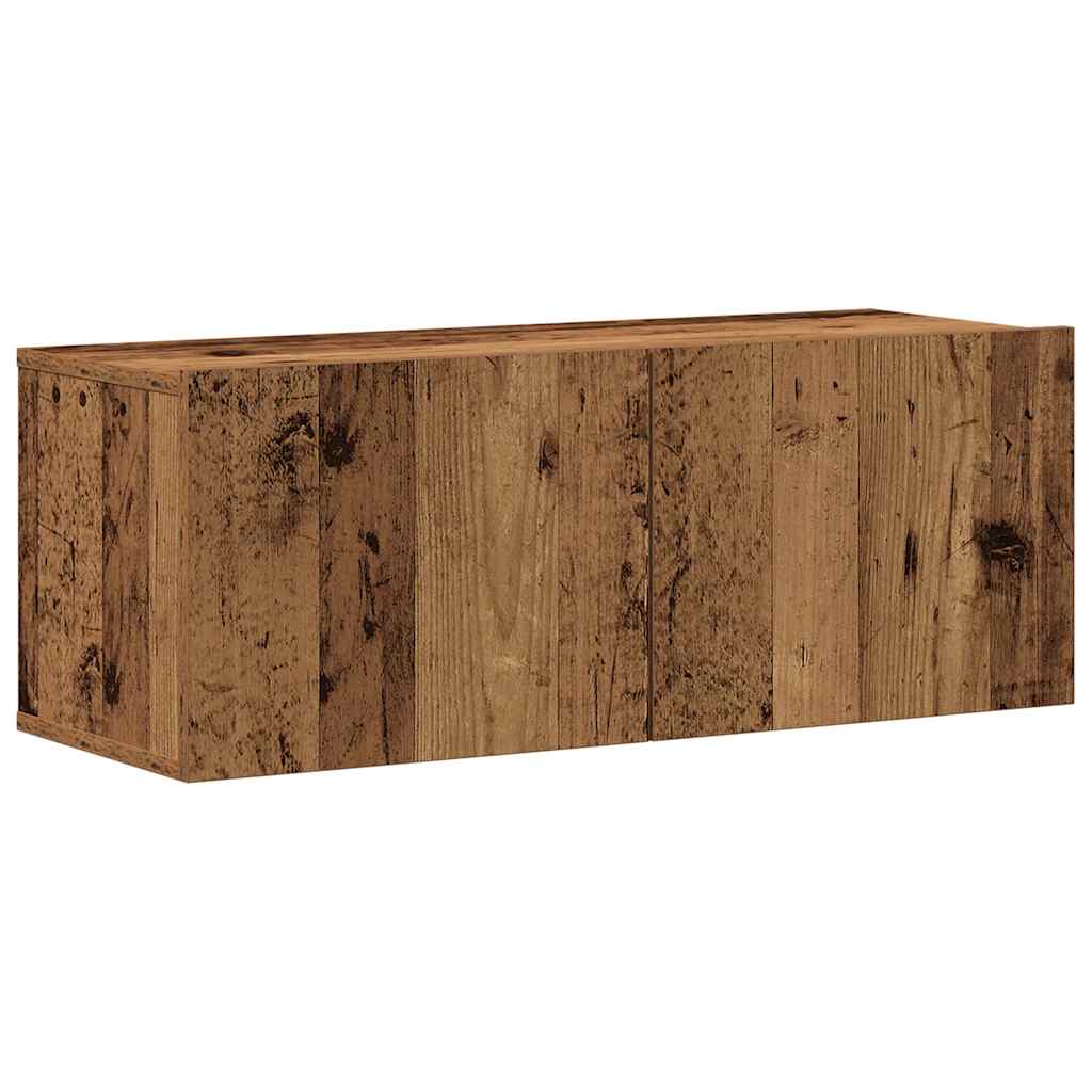 Ensemble de meuble TV mural 7 pcs vieux bois bois d'ingénierie