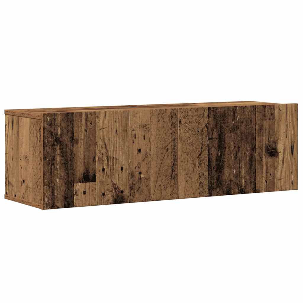 Ensemble de meuble TV mural 4 pcs vieux bois bois d'ingénierie