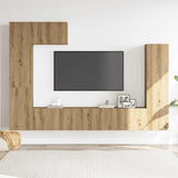 Ensemble de meuble TV mural 5 pcs chêne artisanal