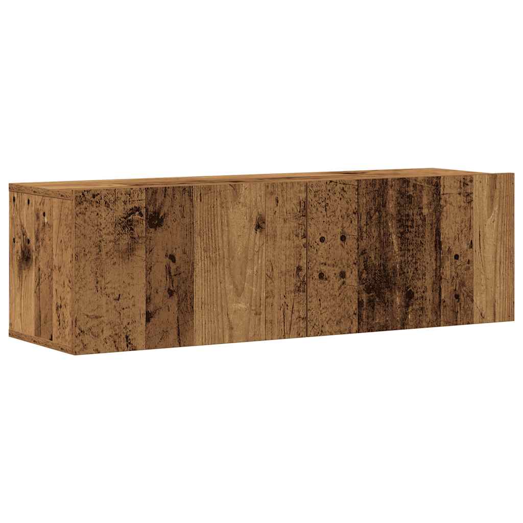 Ensemble de meuble TV mural 3 pcs vieux bois bois d'ingénierie