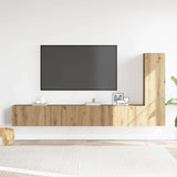 Ensemble de meuble TV mural 3 pcs chêne artisanal