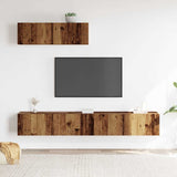 Ensemble de meuble TV mural 3 pcs vieux bois bois d'ingénierie