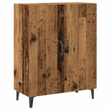 Buffet avec armoire murale vieux bois bois d'ingénierie