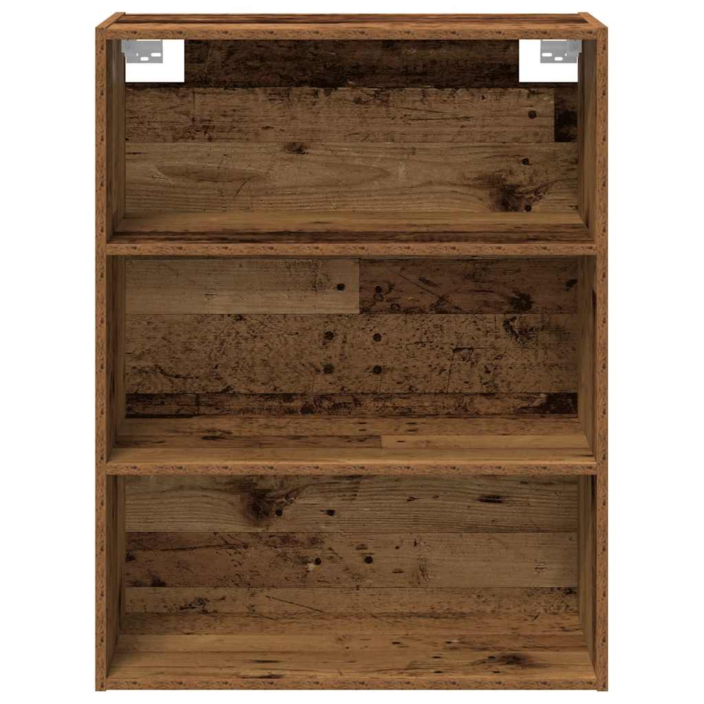 Buffet avec armoire murale vieux bois bois d'ingénierie