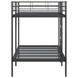 Lit superposé sans matelas noir 107x203 cm acier