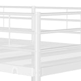 Lit superposé sans matelas blanc 75x190 cm acier