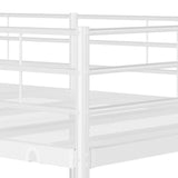 Lit superposé sans matelas blanc 80x200 cm acier