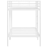 Lit superposé sans matelas blanc 107x203 cm acier