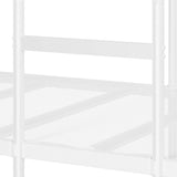 Lit superposé sans matelas blanc 107x203 cm acier