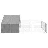 Niche d'extérieur pour chien enclos 6x3x1,9 m acier galvanisé