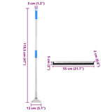 Floor squeegee 55x119.5 cm steel and rubber