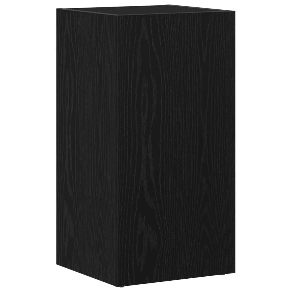 Boîtes de rangement LP chêne noir 71x34x36 cm bois ingénierie