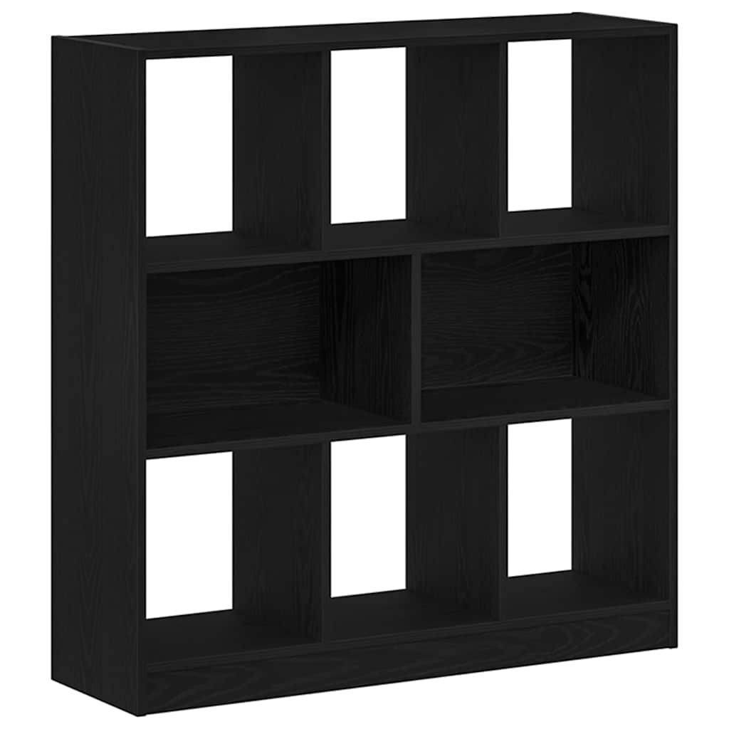 Bibliothèque chêne noir 97,5x29,5x100 cm bois d'ingénierie