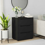 VISNES black sideboard 60x40x73 cm engineered wood