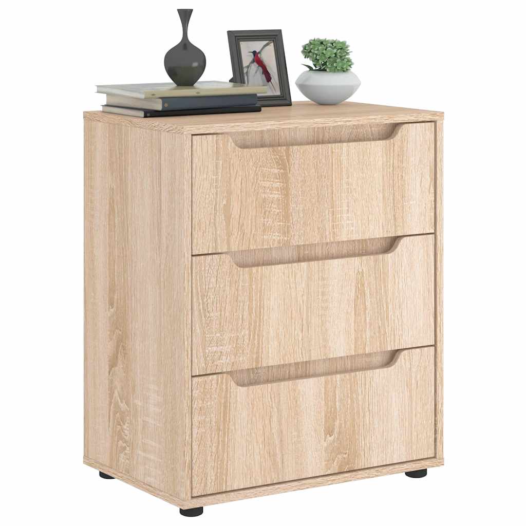 Buffet VISNES chêne sonoma 60x40x73 cm bois d'ingénierie