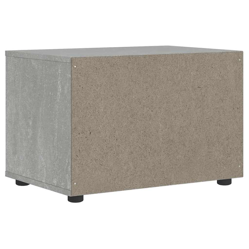 Meuble TV VISNES gris béton 60x40x38 cm bois d'ingénierie