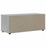 Meuble TV VISNES gris béton 100x40x38 cm bois d'ingénierie