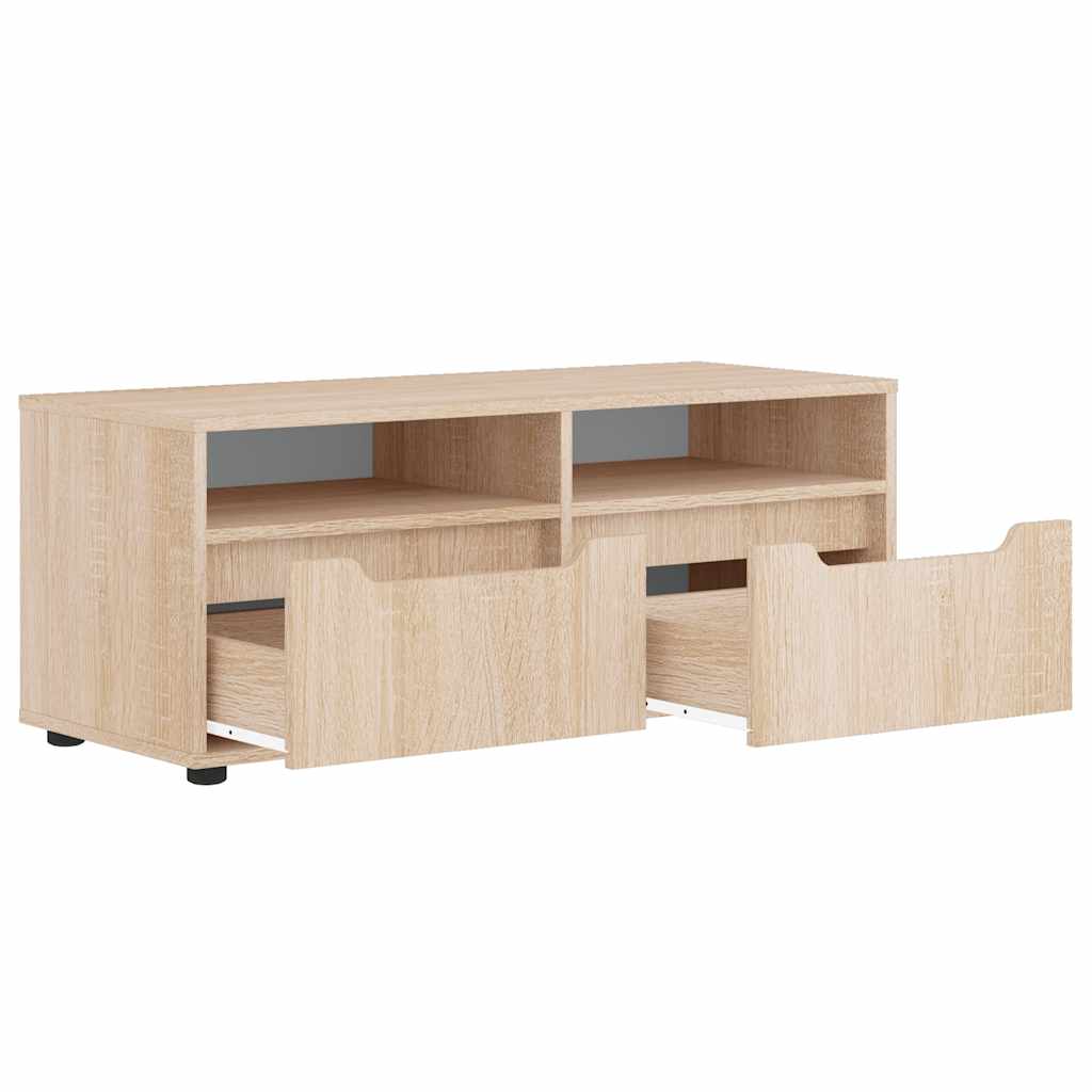 Meuble TV VISNES chêne sonoma 100x40x38 cm bois d'ingénierie