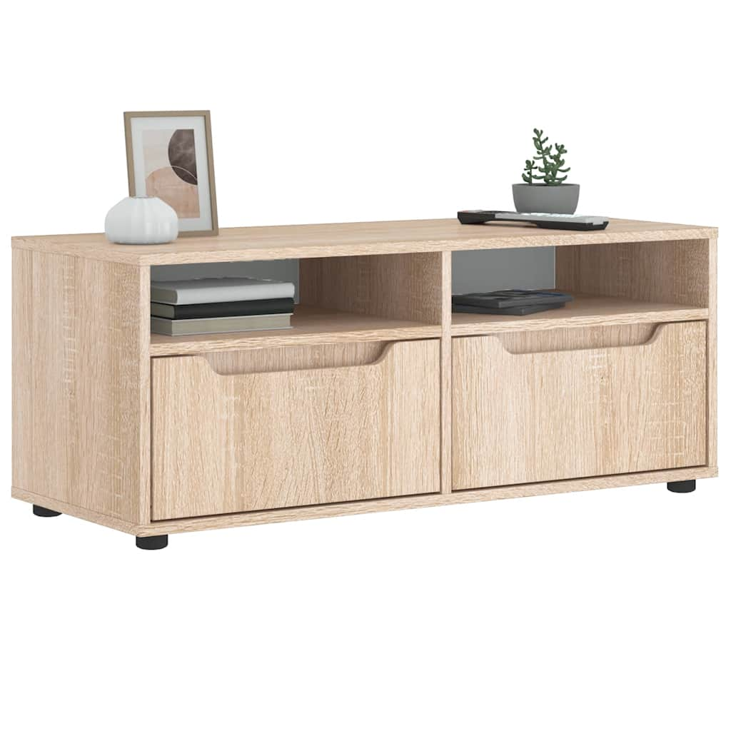 Meuble TV VISNES chêne sonoma 100x40x38 cm bois d'ingénierie