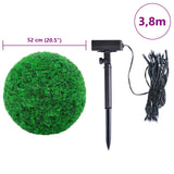 Artificial Boxwood Balls with LED Lights 2pcs Green 52cm