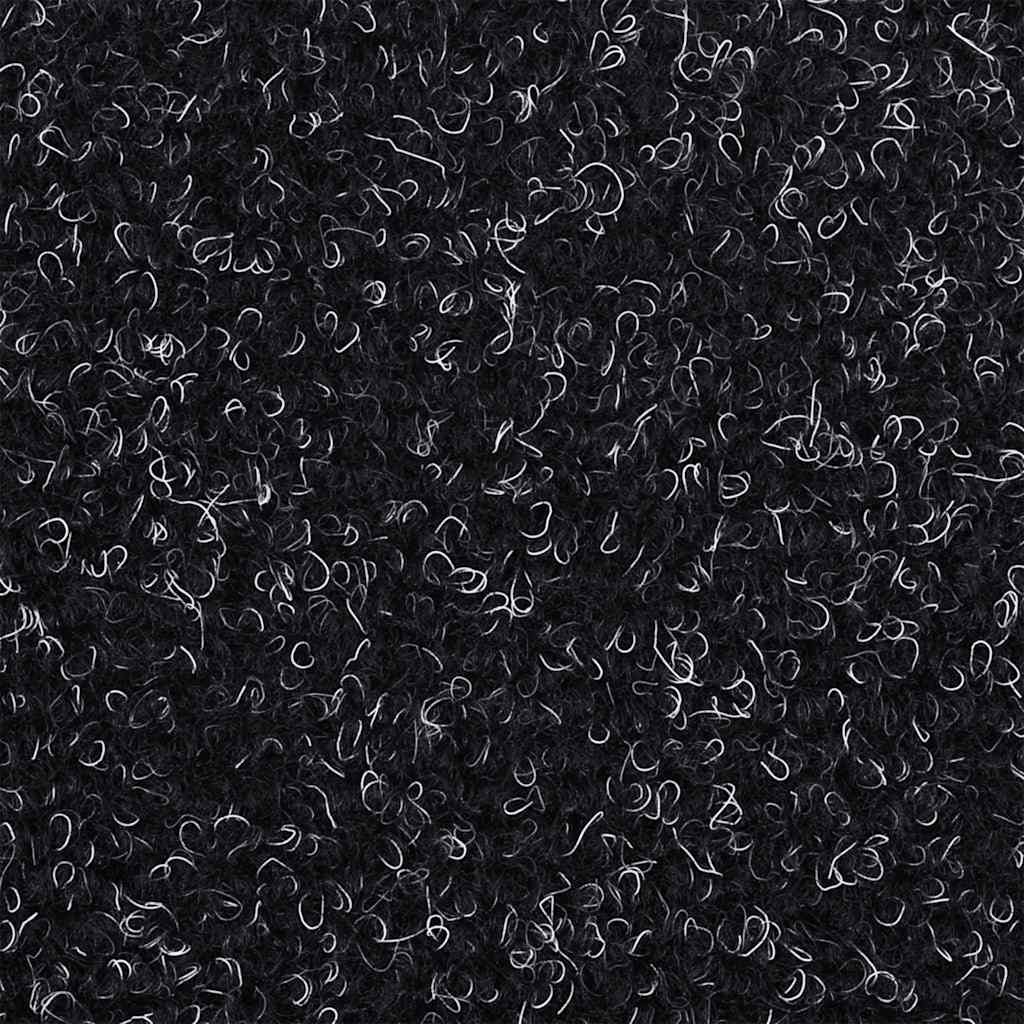 Tapis d'escalier autocollant 20 pcs noir 65x21x4 cm