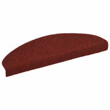 Tapis d'escalier autocollant 20 pcs rouge 65x21x4 cm