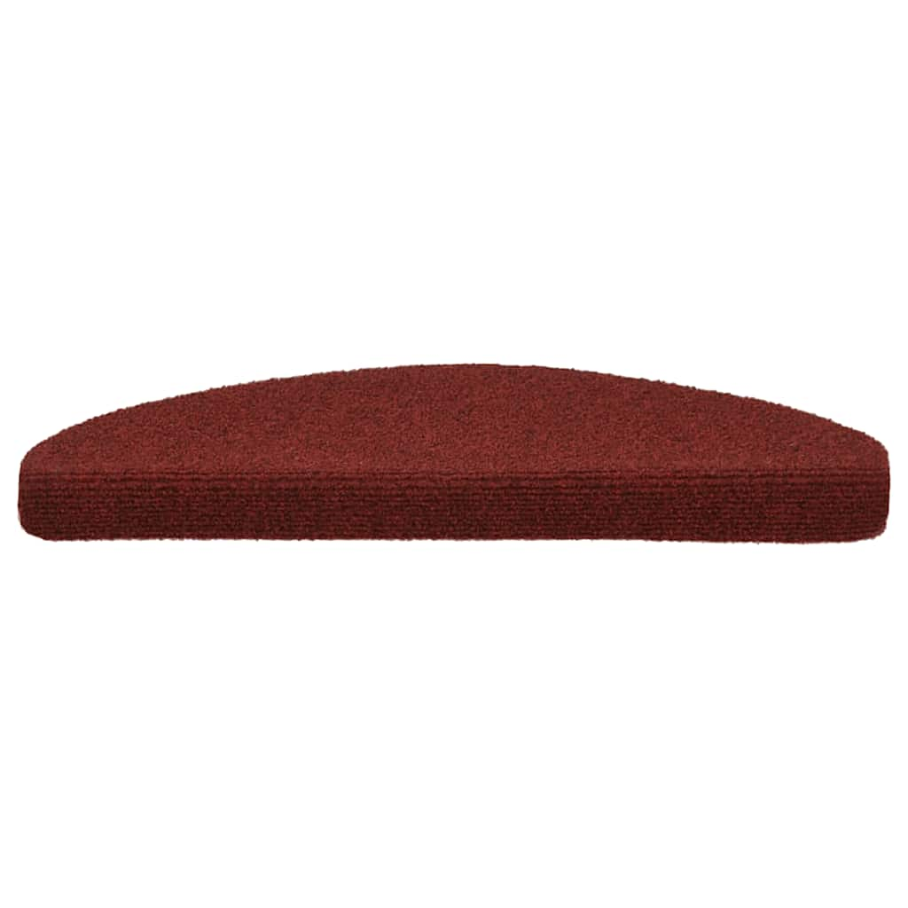 Tapis d'escalier autocollant 20 pcs rouge 65x21x4 cm