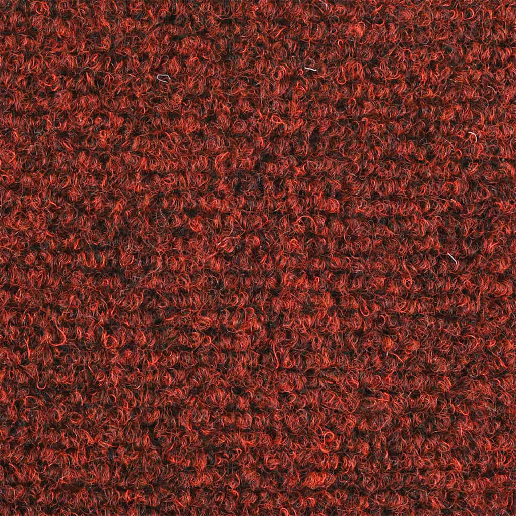 Tapis d'escalier autocollant 20 pcs rouge 65x21x4 cm