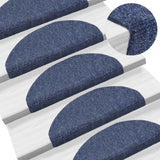 Tapis d'escalier autocollant 20 pcs bleu 65x21x4 cm