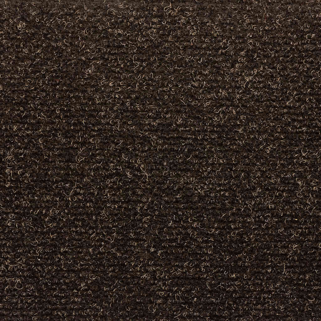 Tapis d'escalier autocollant 20 pcs marron foncé 65x21x4 cm