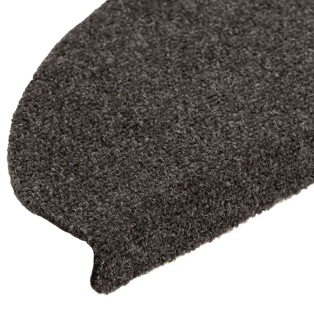 Tapis d'escalier autocollant 20 pcs anthracite 65x21x4 cm