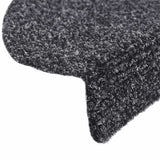 Tapis d'escalier auto-adhésifs 30 pcs gris foncé 65x21x4 cm