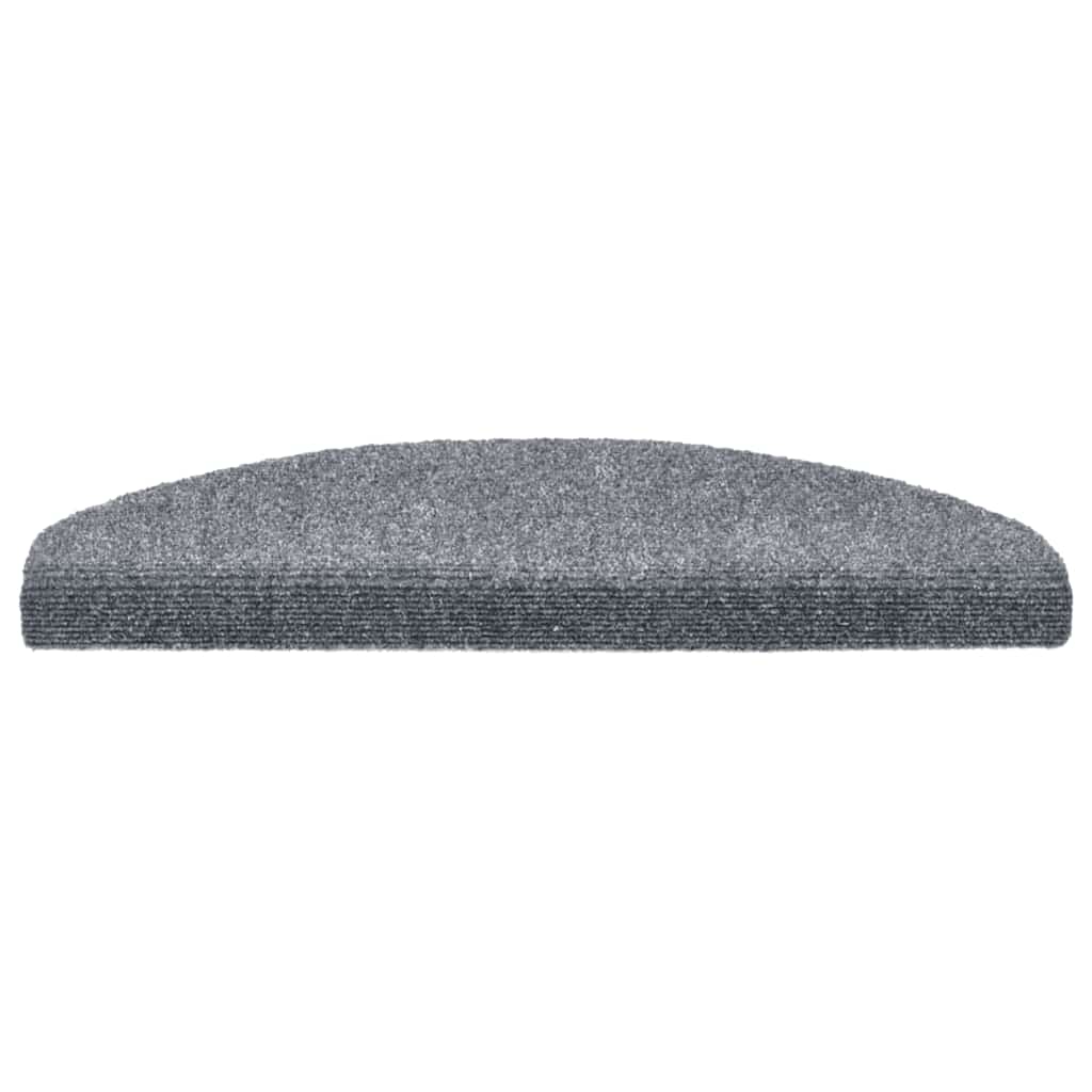 Tapis d'escalier auto-adhésifs 30 pcs gris clair 65x21x4 cm