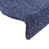 Tapis d'escalier autocollant 30 pcs bleu 65x21x4 cm